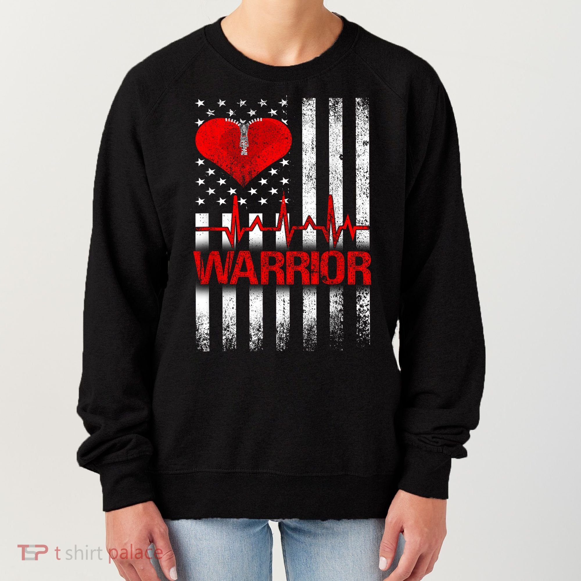 Open Heart Surgery Warrior Gift For Heart Patients Survivor Women's Sweatshirt