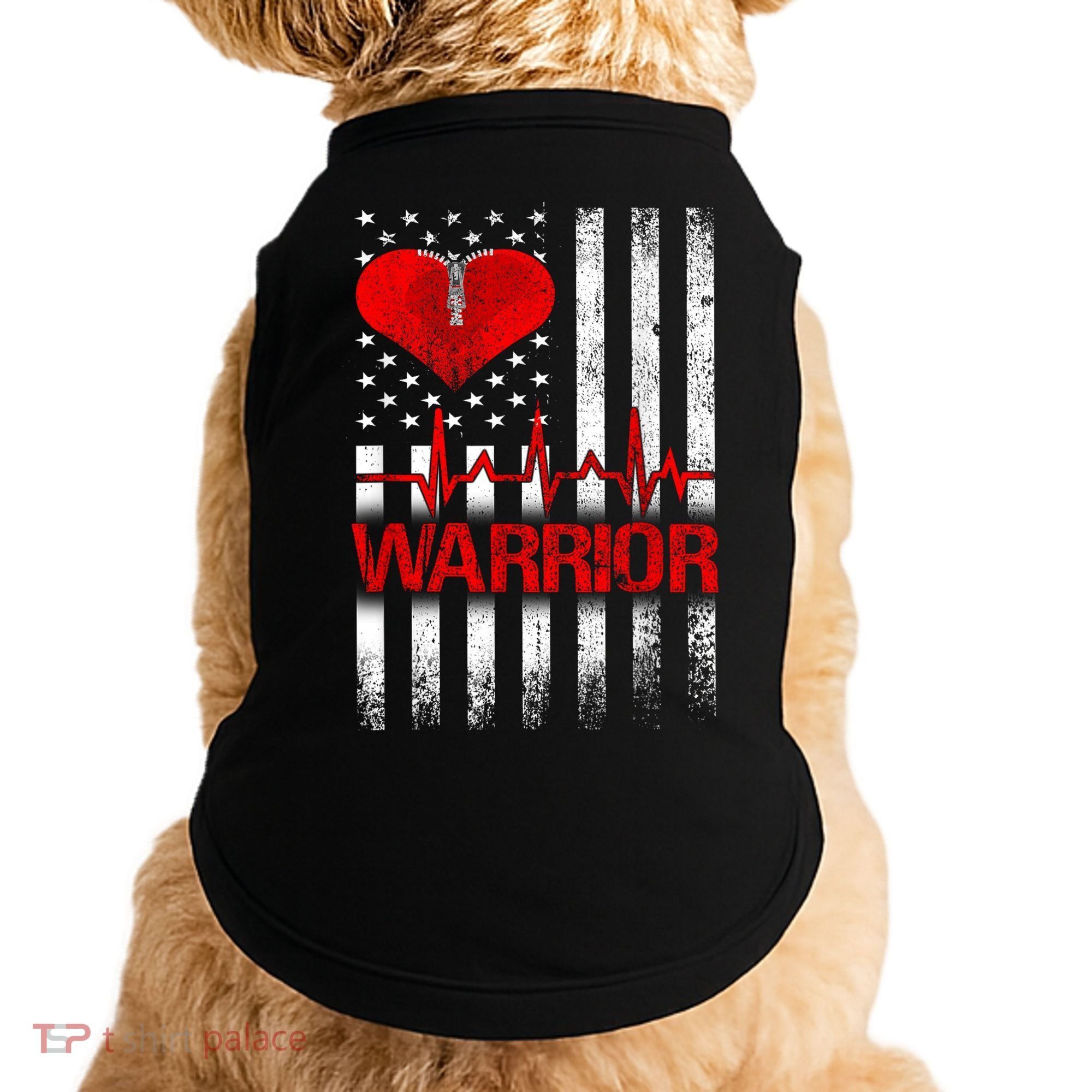Open Heart Surgery Warrior Gift For Heart Patients Survivor Doggie Tank