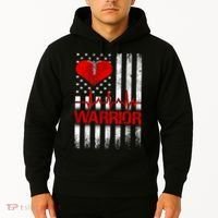 Open Heart Surgery Warrior Gift For Heart Patients Survivor Hoodie thumb 2