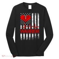 Open Heart Surgery Warrior Gift For Heart Patients Survivor Long Sleeve Shirt thumb 0