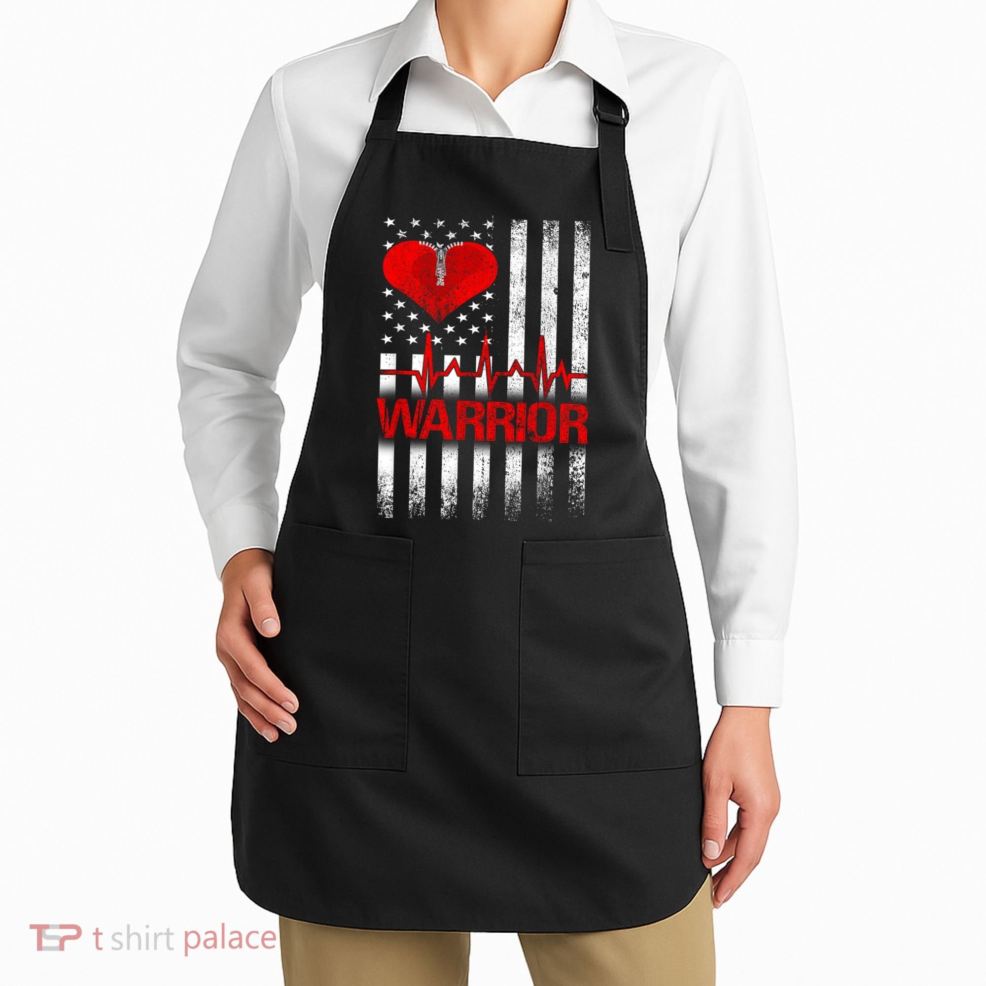 Open Heart Surgery Warrior Gift For Heart Patients Survivor Apron