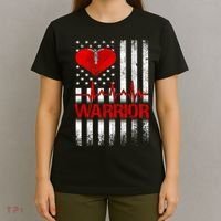 Open Heart Surgery Warrior Gift For Heart Patients Survivor T-Shirt thumb 4