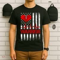 Open Heart Surgery Warrior Gift For Heart Patients Survivor T-Shirt thumb 6