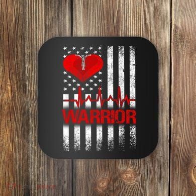 Open Heart Surgery Warrior Gift For Heart Patients Survivor Coaster