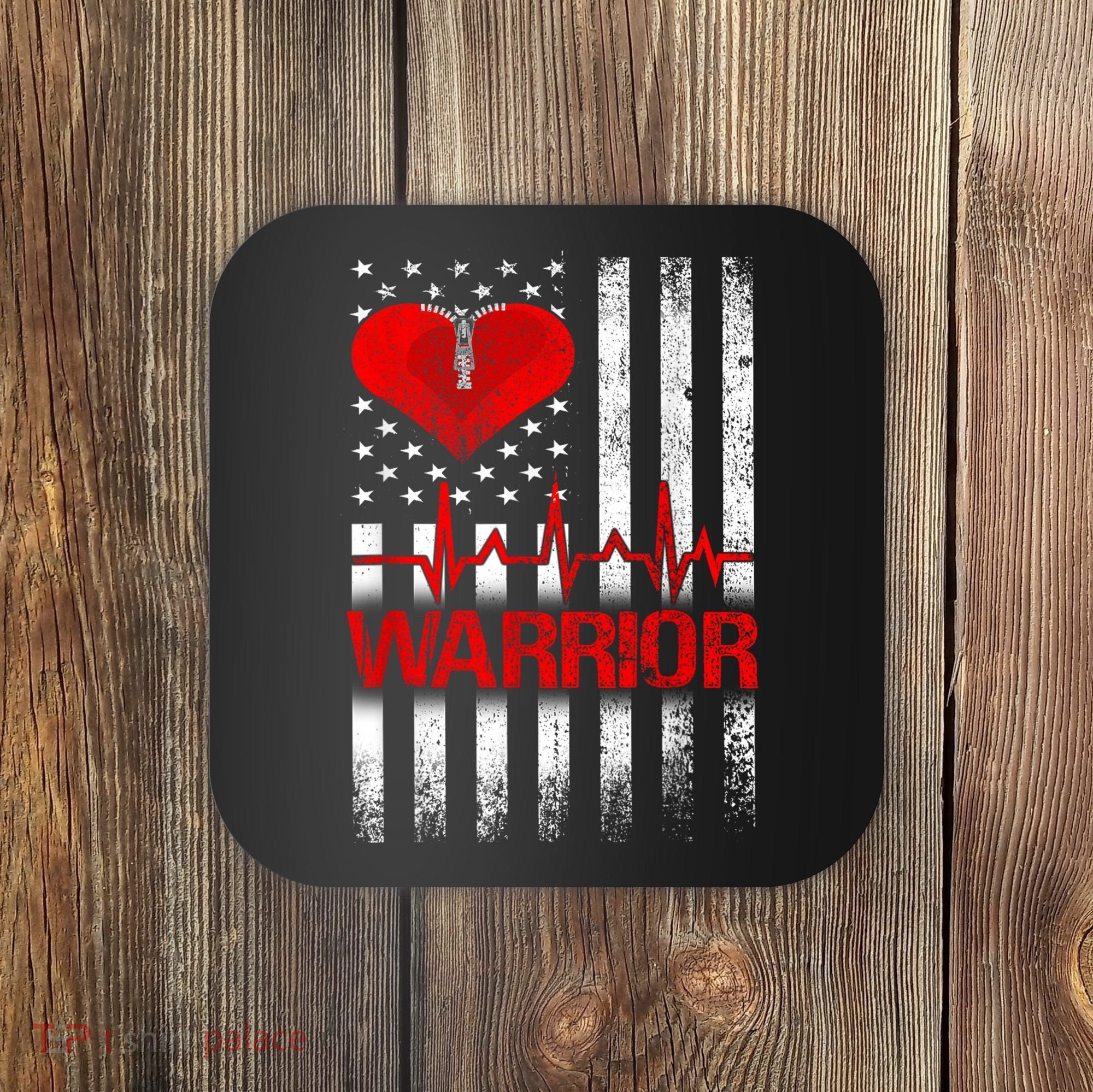 Open Heart Surgery Warrior Gift For Heart Patients Survivor Coaster