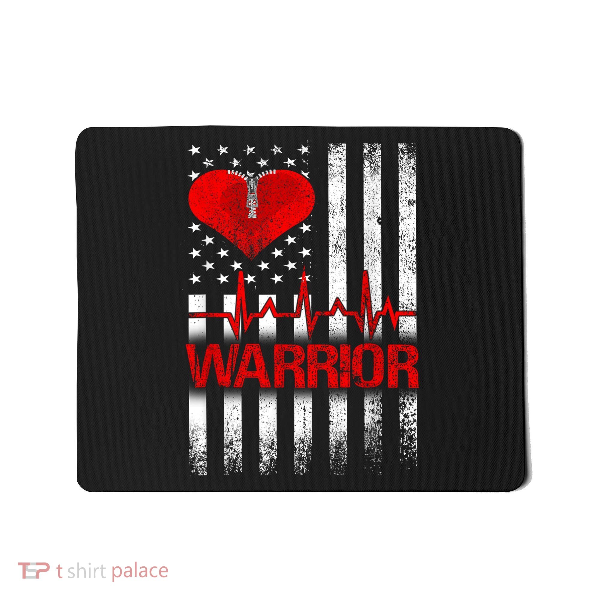 Open Heart Surgery Warrior Gift For Heart Patients Survivor Mousepad