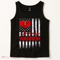 Open Heart Surgery Warrior Gift For Heart Patients Survivor Tank Top thumb 2