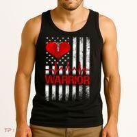 Open Heart Surgery Warrior Gift For Heart Patients Survivor Tank Top thumb 3