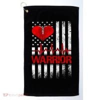 Open Heart Surgery Warrior Gift For Heart Patients Survivor Golf Towel thumb 0