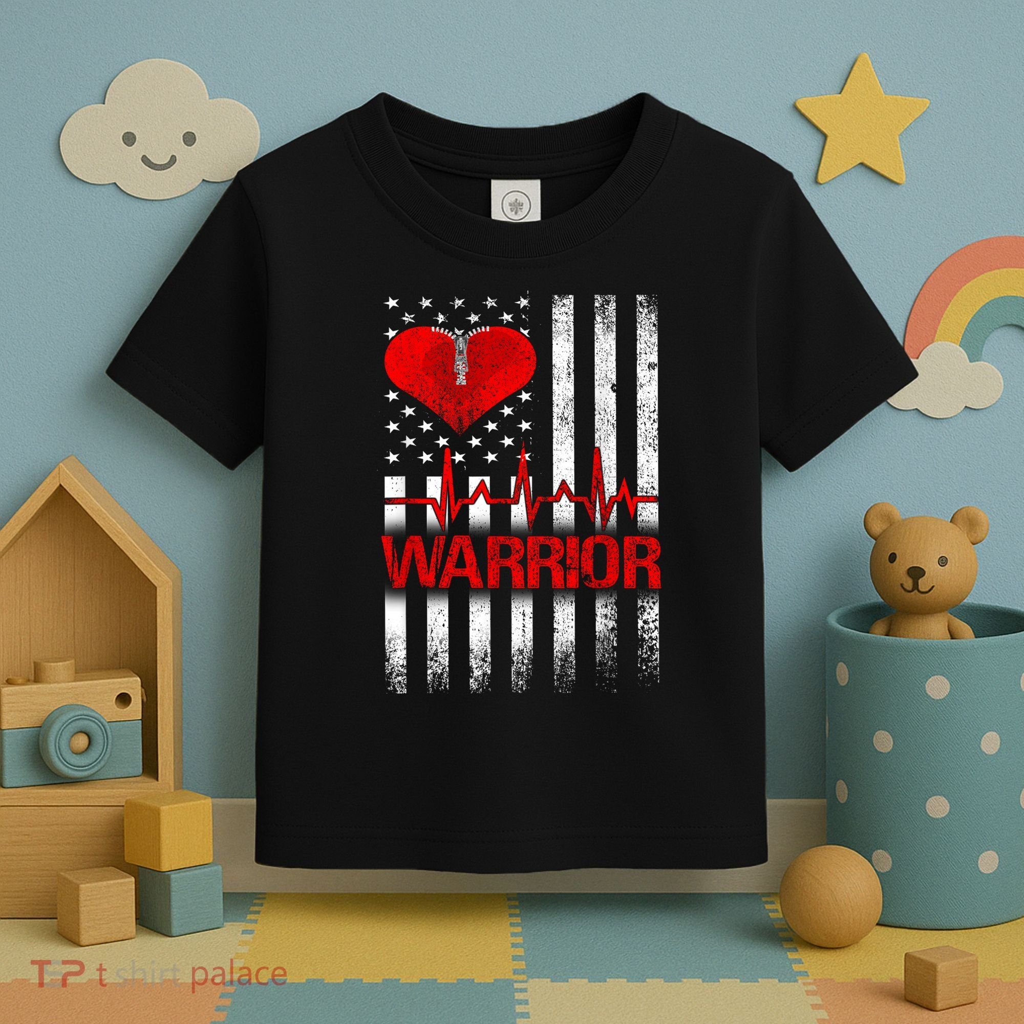 Open Heart Surgery Warrior Gift For Heart Patients Survivor Toddler T-Shirt