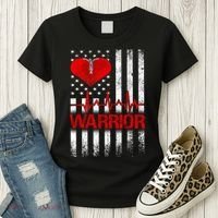Open Heart Surgery Warrior Gift For Heart Patients Survivor Women's T-Shirt thumb 3