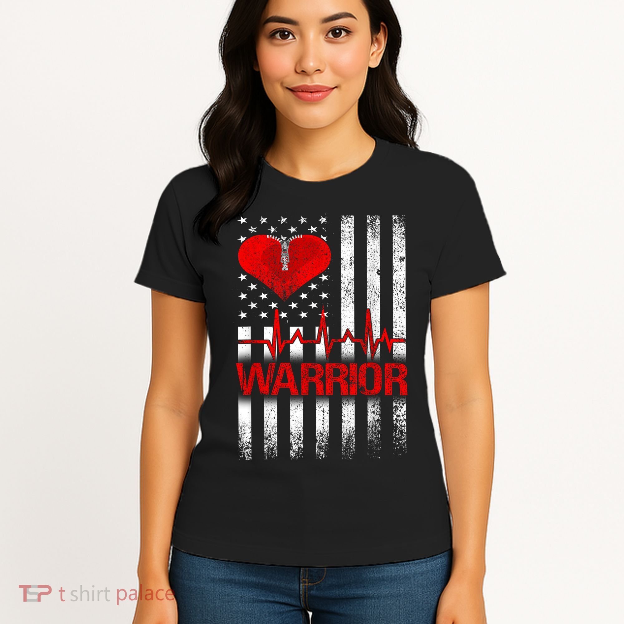 Open Heart Surgery Warrior Gift For Heart Patients Survivor Women's T-Shirt