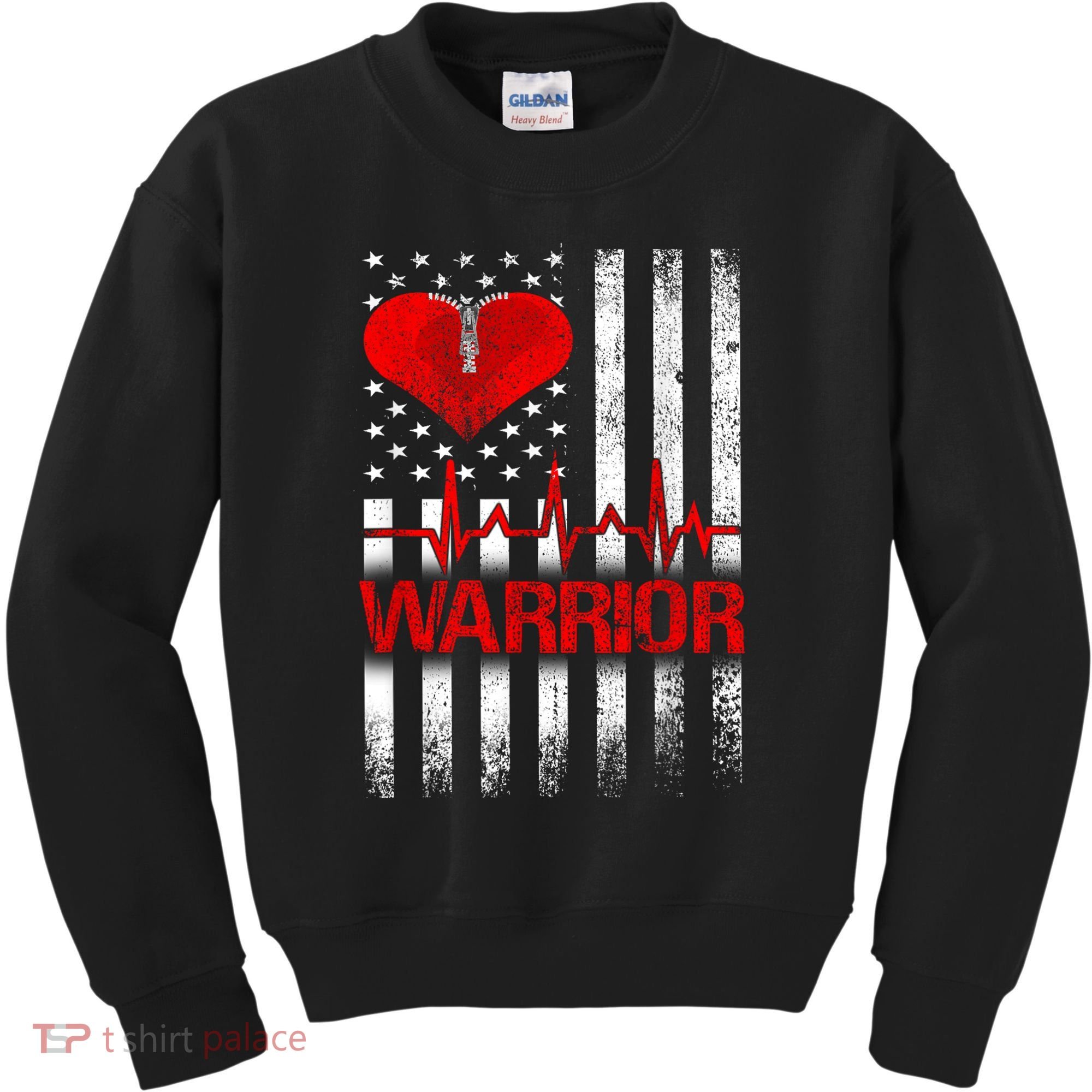 Open Heart Surgery Warrior Gift For Heart Patients Survivor Kids Sweatshirt