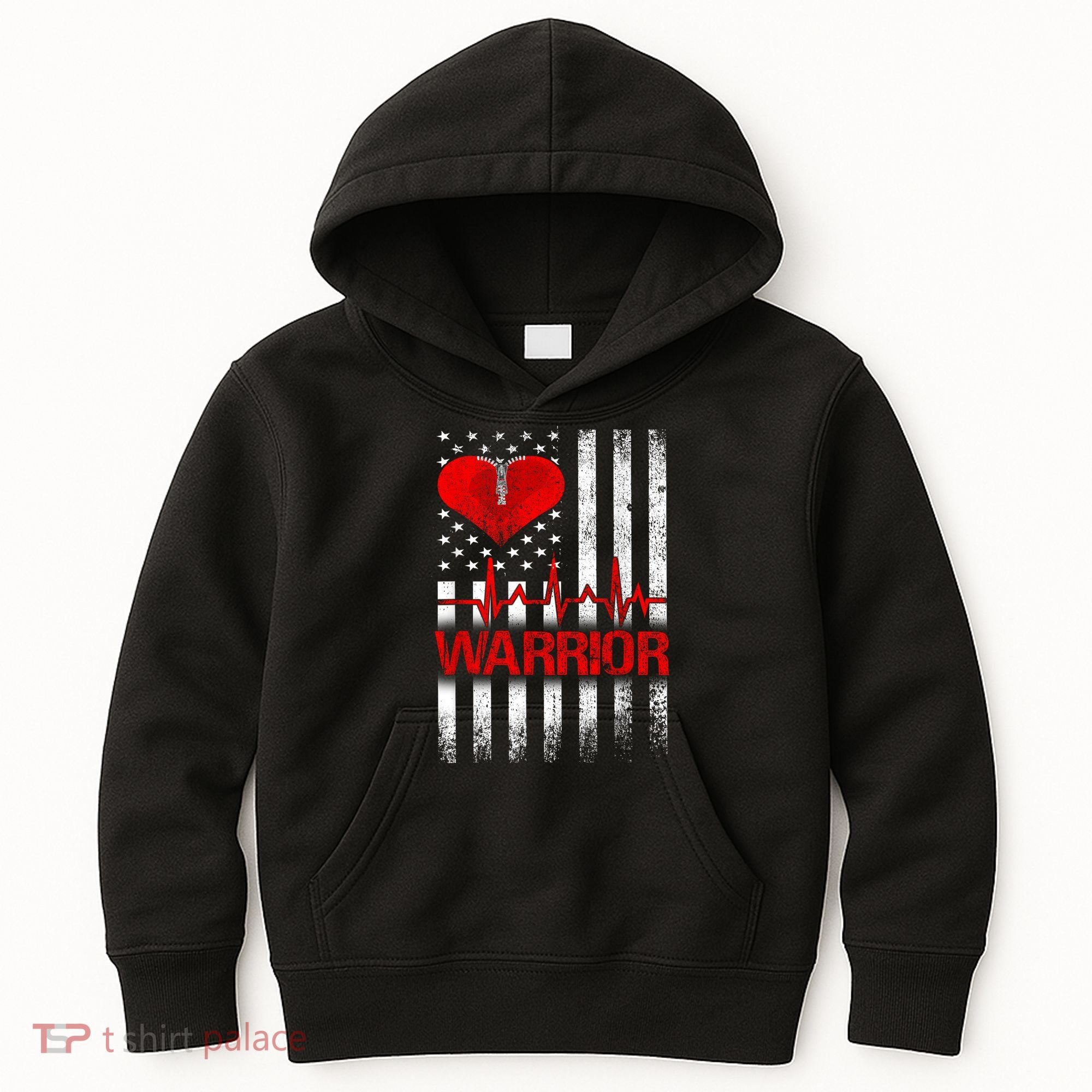 Open Heart Surgery Warrior Gift For Heart Patients Survivor Kids Hoodie
