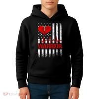 Open Heart Surgery Warrior Gift For Heart Patients Survivor Kids Hoodie thumb 4