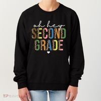 Oh Hey Second Grade Cheetah Print Women's Sweatshirt thumb 0