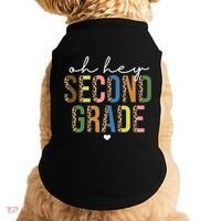 Oh Hey Second Grade Cheetah Print Doggie Tank thumb 0