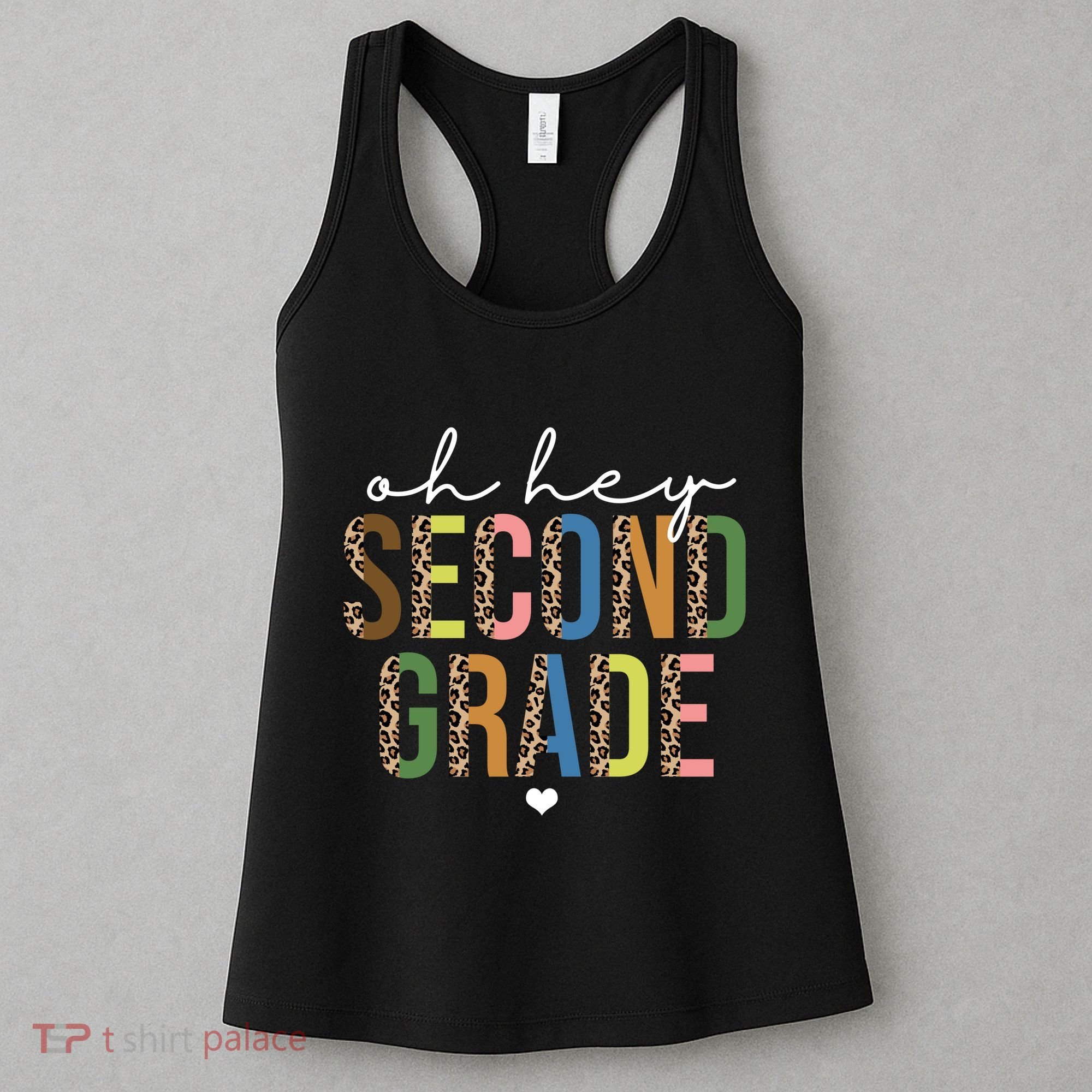 Oh Hey Second Grade Cheetah Print Women's Tank Top