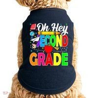 Oh Hey Second Grade Back To School Student Teacher 2nd Grade Doggie Tank thumb 0