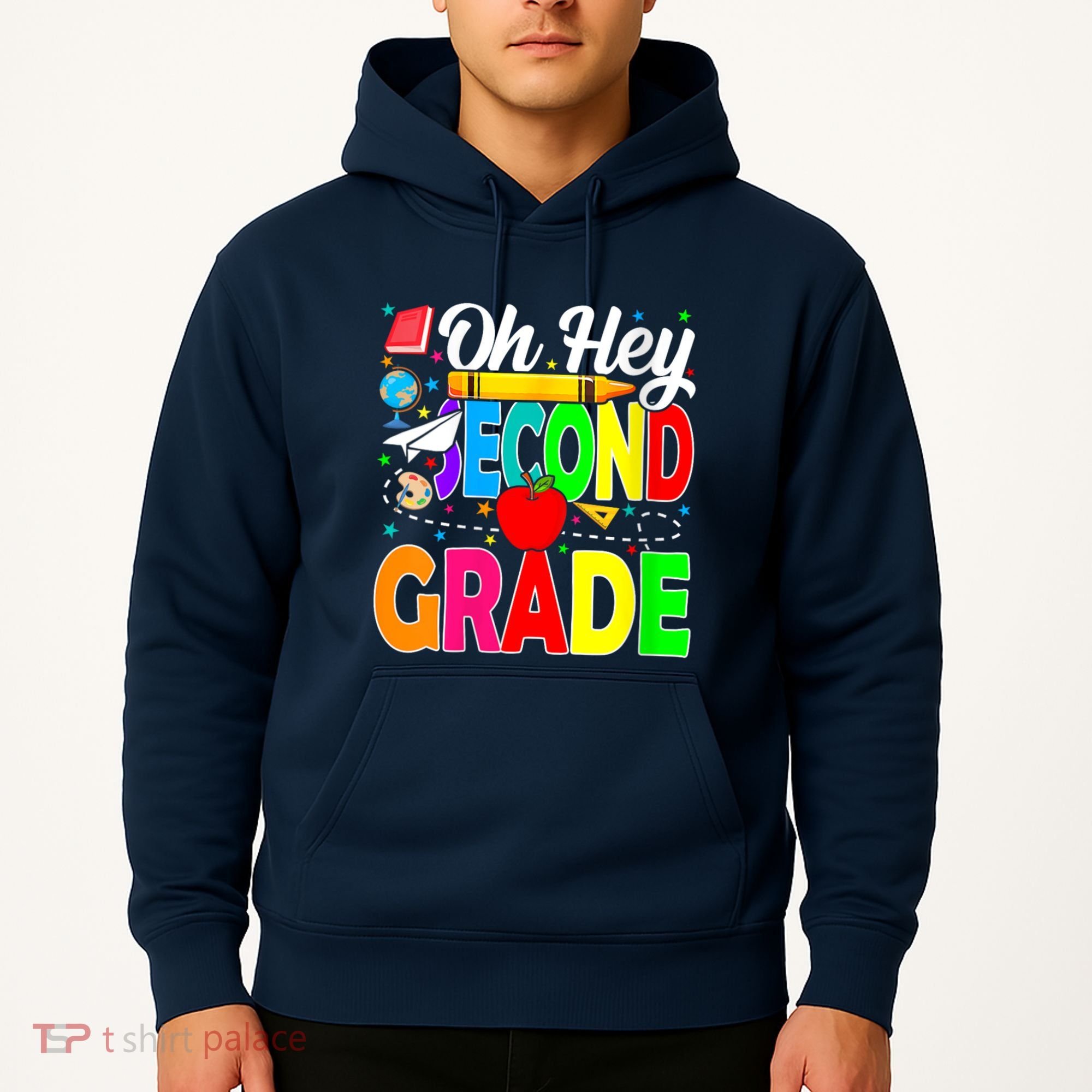 Oh Hey Second Grade Back To School Student Teacher 2nd Grade Hoodie