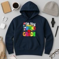 Oh Hey Second Grade Back To School Student Teacher 2nd Grade Hoodie thumb 3