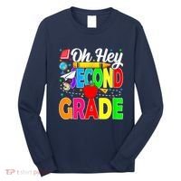 Oh Hey Second Grade Back To School Student Teacher 2nd Grade Long Sleeve Shirt thumb 0