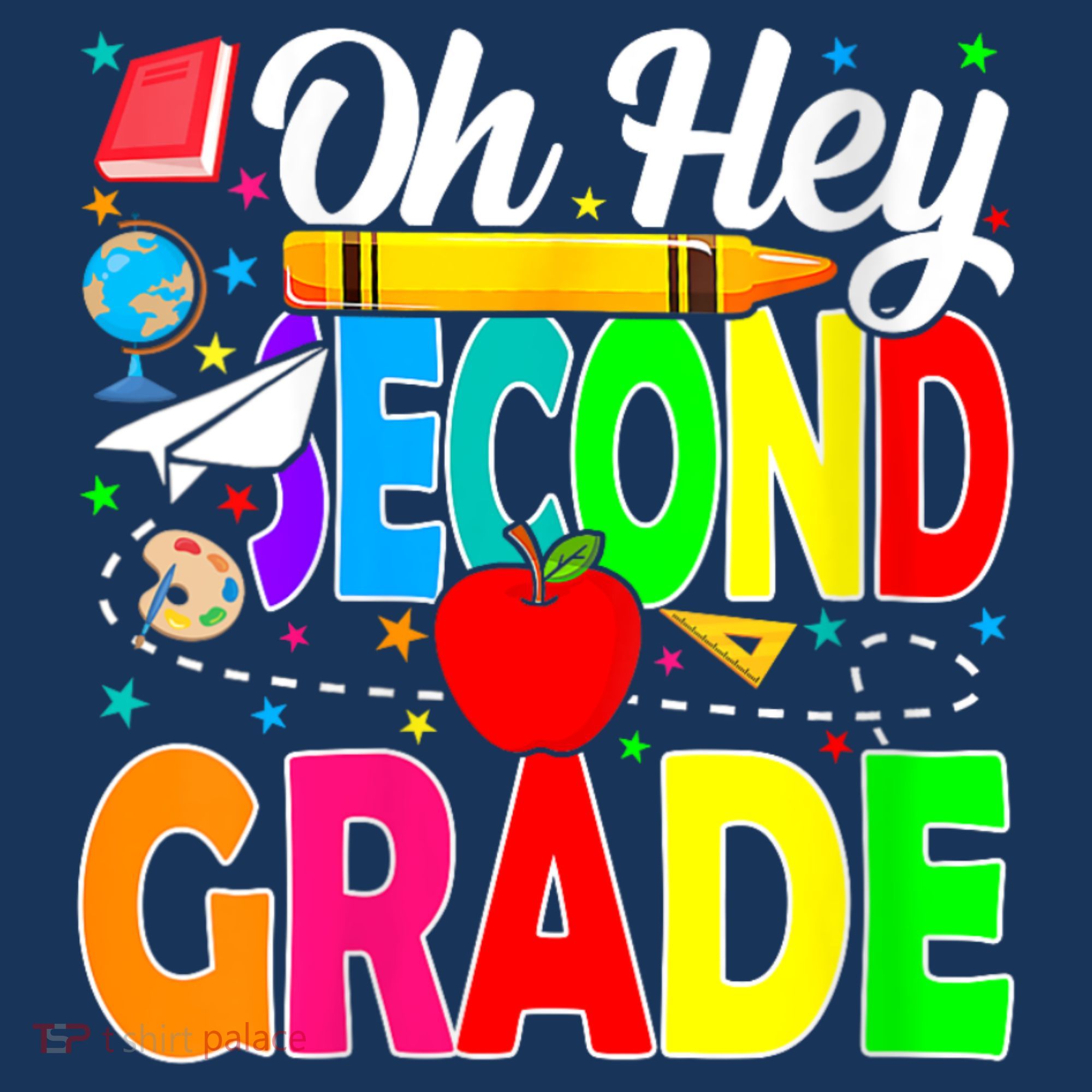 Oh Hey Second Grade Back To School Student Teacher 2nd Grade Long Sleeve Shirt