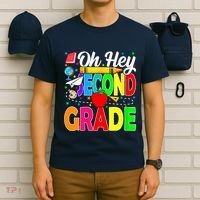 Oh Hey Second Grade Back To School Student Teacher 2nd Grade T-Shirt thumb 6