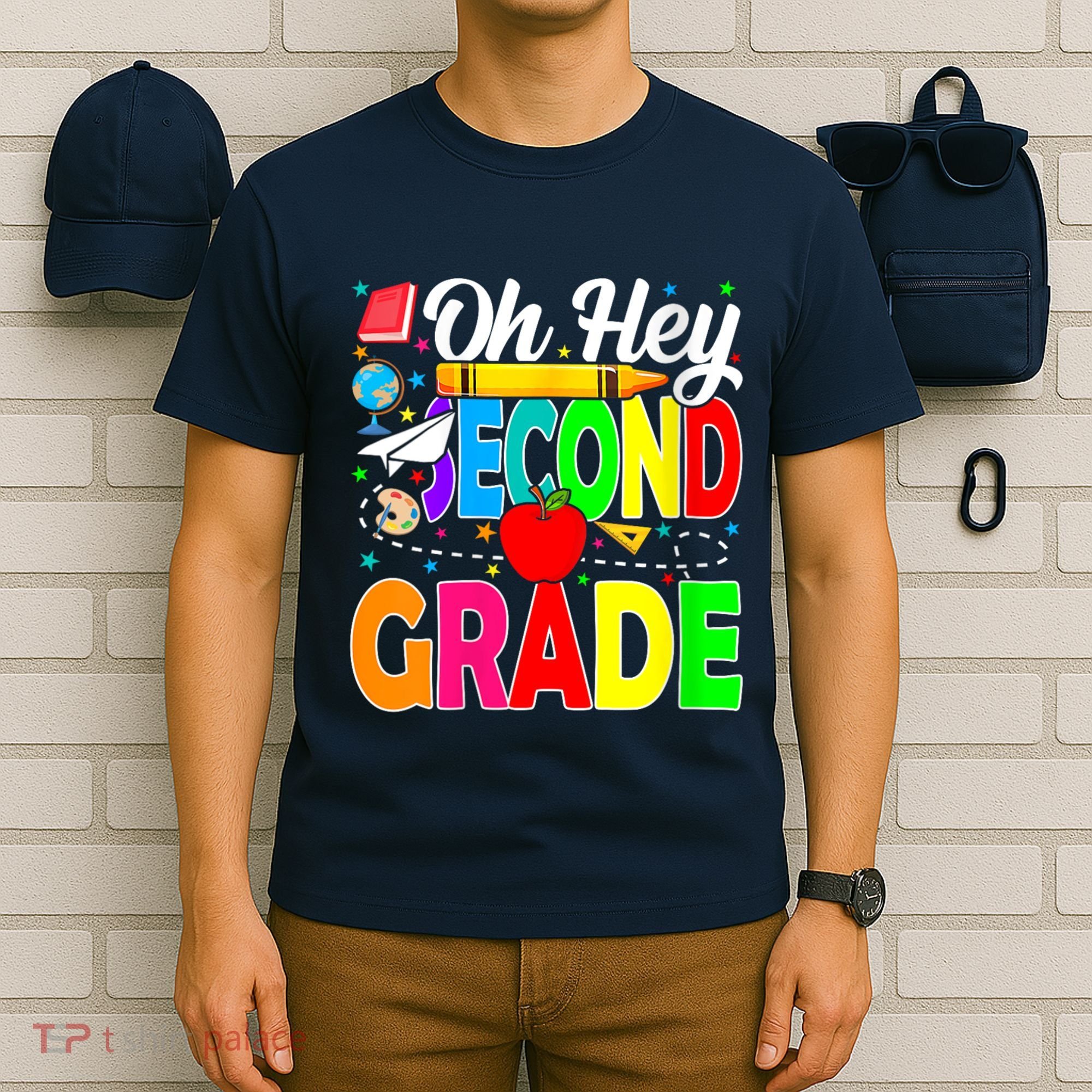 Oh Hey Second Grade Back To School Student Teacher 2nd Grade T-Shirt