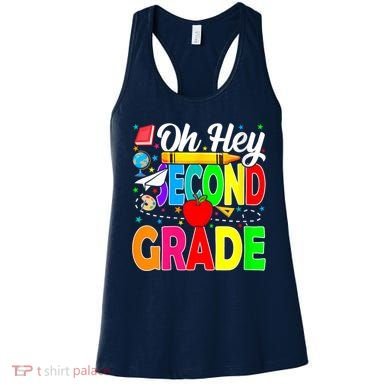 Oh Hey Second Grade Back To School Student Teacher 2nd Grade Women's Tank Top