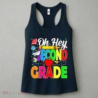 Oh Hey Second Grade Back To School Student Teacher 2nd Grade Women's Tank Top thumb 3