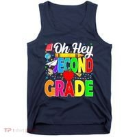 Oh Hey Second Grade Back To School Student Teacher 2nd Grade Tank Top thumb 0