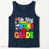 Oh Hey Second Grade Back To School Student Teacher 2nd Grade Tank Top thumb 2