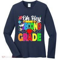 Oh Hey Second Grade Back To School Student Teacher 2nd Grade Women's Long Sleeve Shirt thumb 0