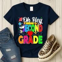 Oh Hey Second Grade Back To School Student Teacher 2nd Grade Women's T-Shirt thumb 3
