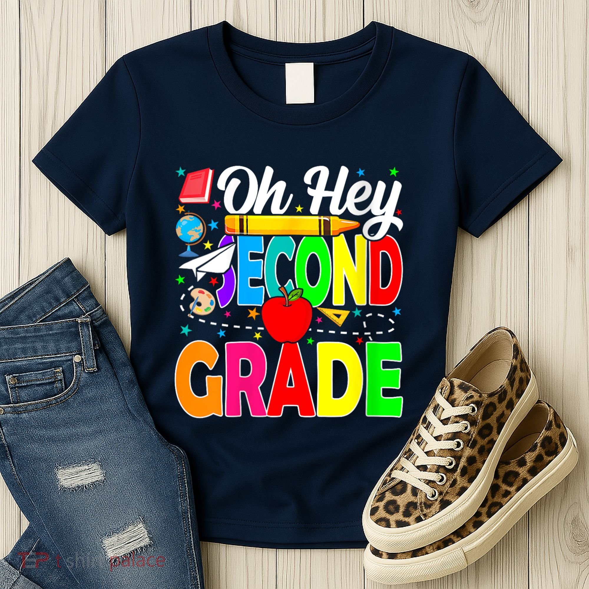 Oh Hey Second Grade Back To School Student Teacher 2nd Grade Women's T-Shirt