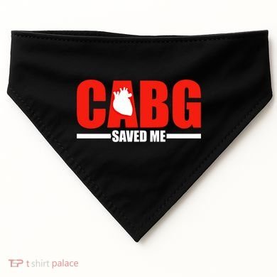 Open Heart Surgery Cabg Saved Me Cool Gift USA-Made Doggie Bandana