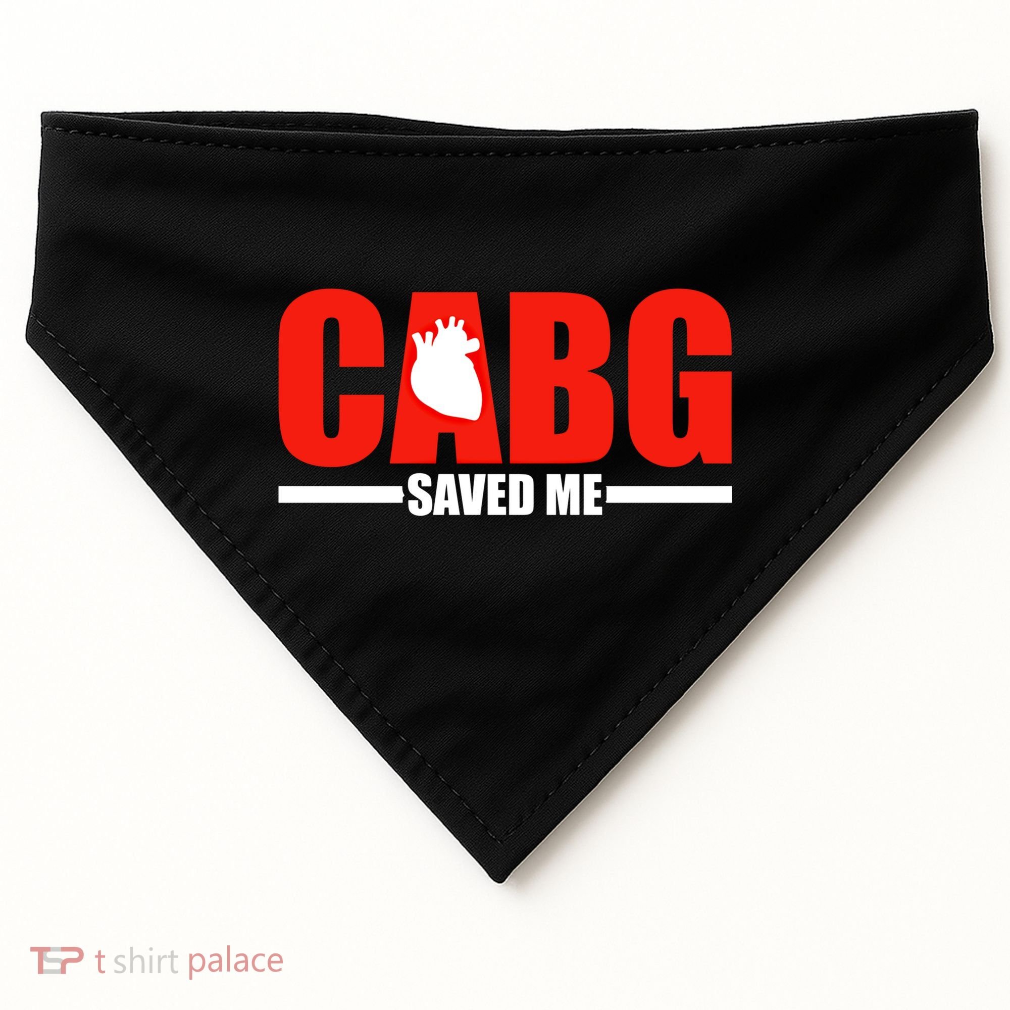 Open Heart Surgery Cabg Saved Me Cool Gift USA-Made Doggie Bandana