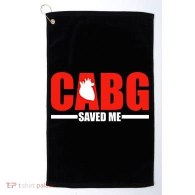 Open Heart Surgery Cabg Saved Me Cool Gift Golf Towel
