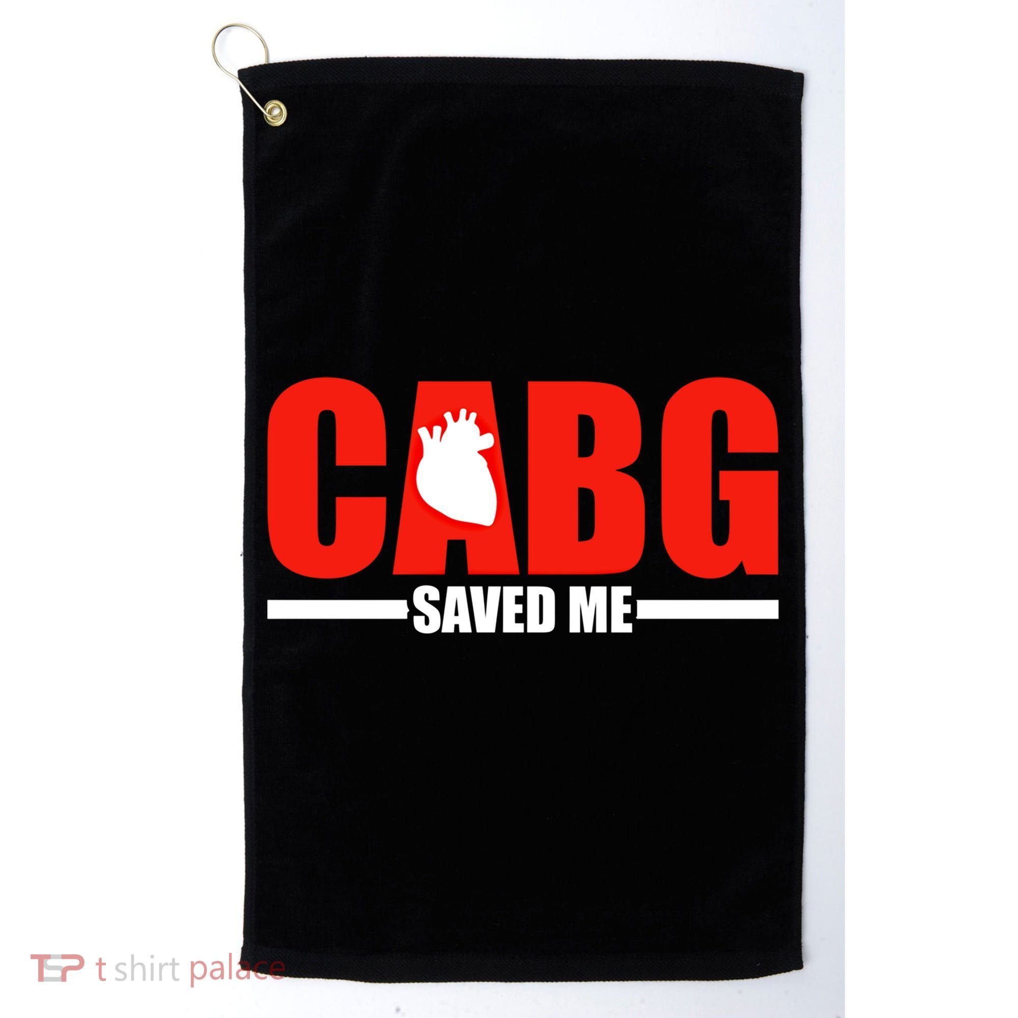Open Heart Surgery Cabg Saved Me Cool Gift Golf Towel