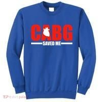 Open Heart Surgery Cabg Saved Me Cool Gift Sweatshirt thumb 0