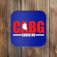 Open Heart Surgery Cabg Saved Me Cool Gift Coaster thumb 0