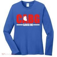 Open Heart Surgery Cabg Saved Me Cool Gift Women's Long Sleeve Shirt thumb 0