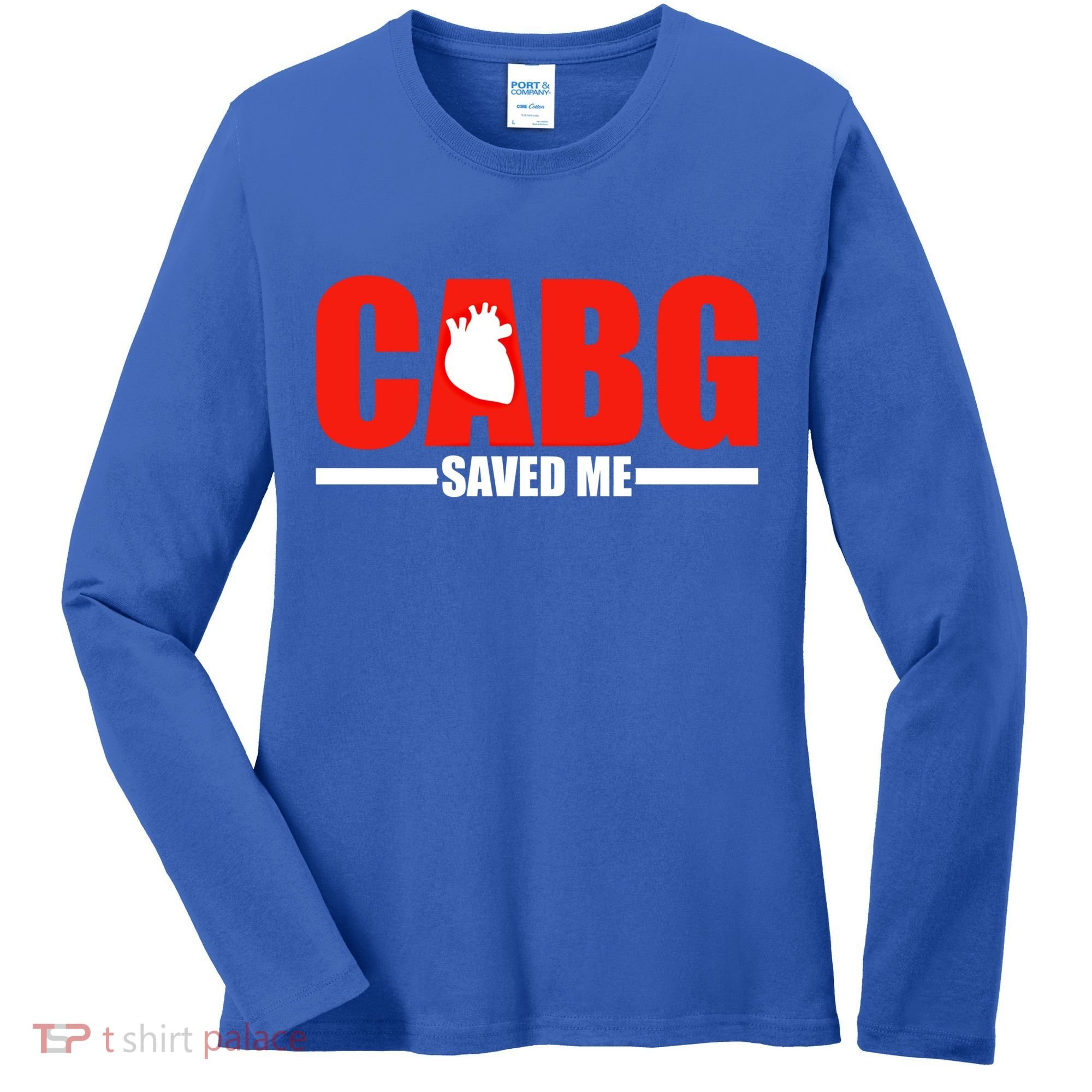 Open Heart Surgery Cabg Saved Me Cool Gift Women's Long Sleeve Shirt