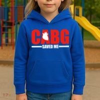 Open Heart Surgery Cabg Saved Me Cool Gift Kids Hoodie thumb 3
