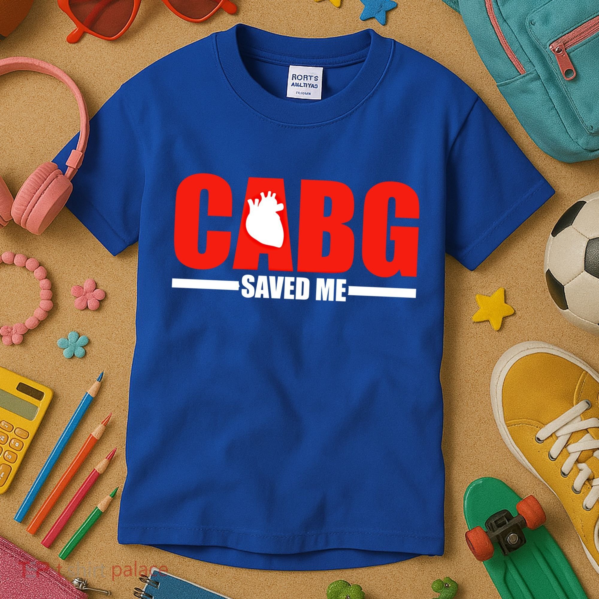 Open Heart Surgery Cabg Saved Me Cool Gift Kids T-Shirt