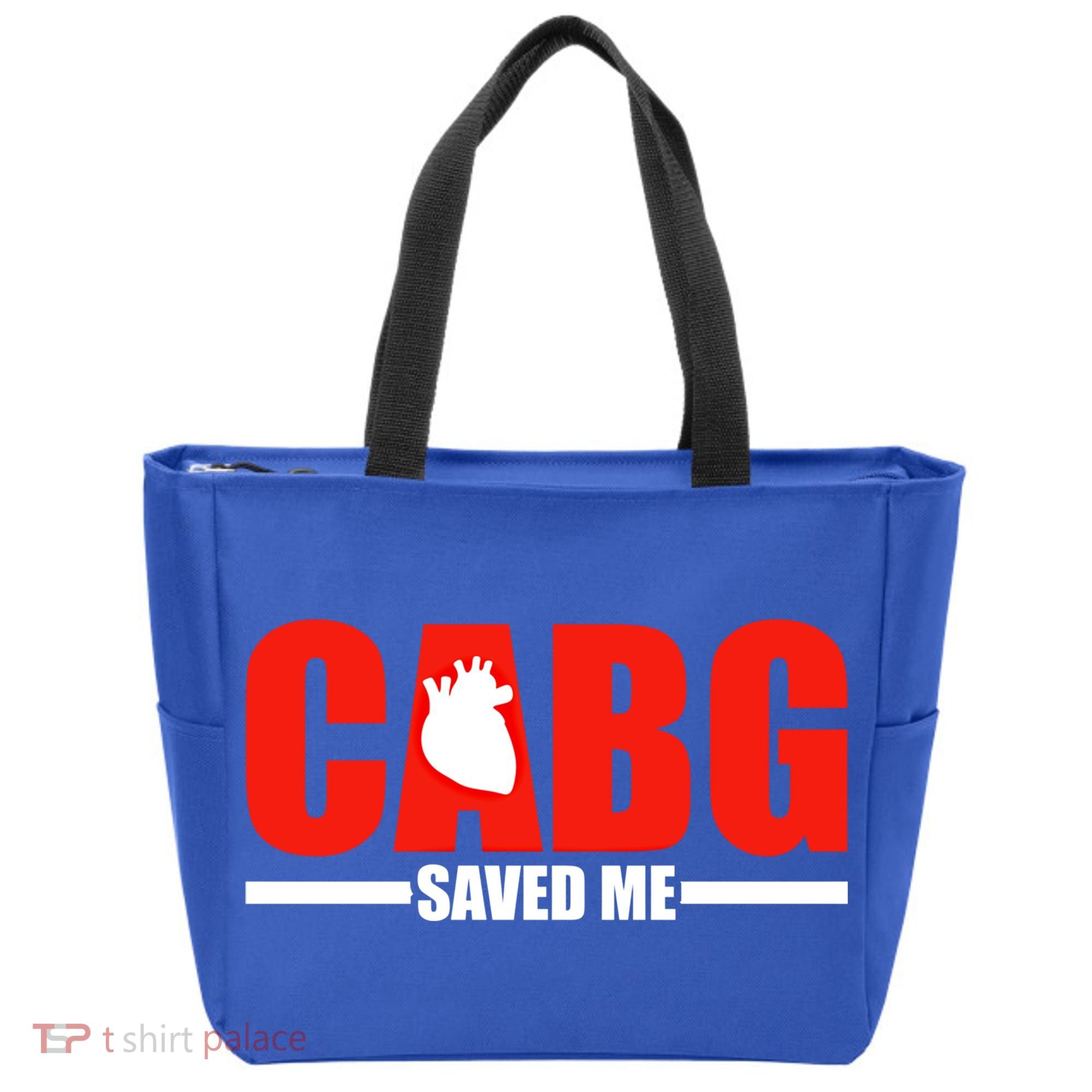Open Heart Surgery Cabg Saved Me Cool Gift Tote Bag