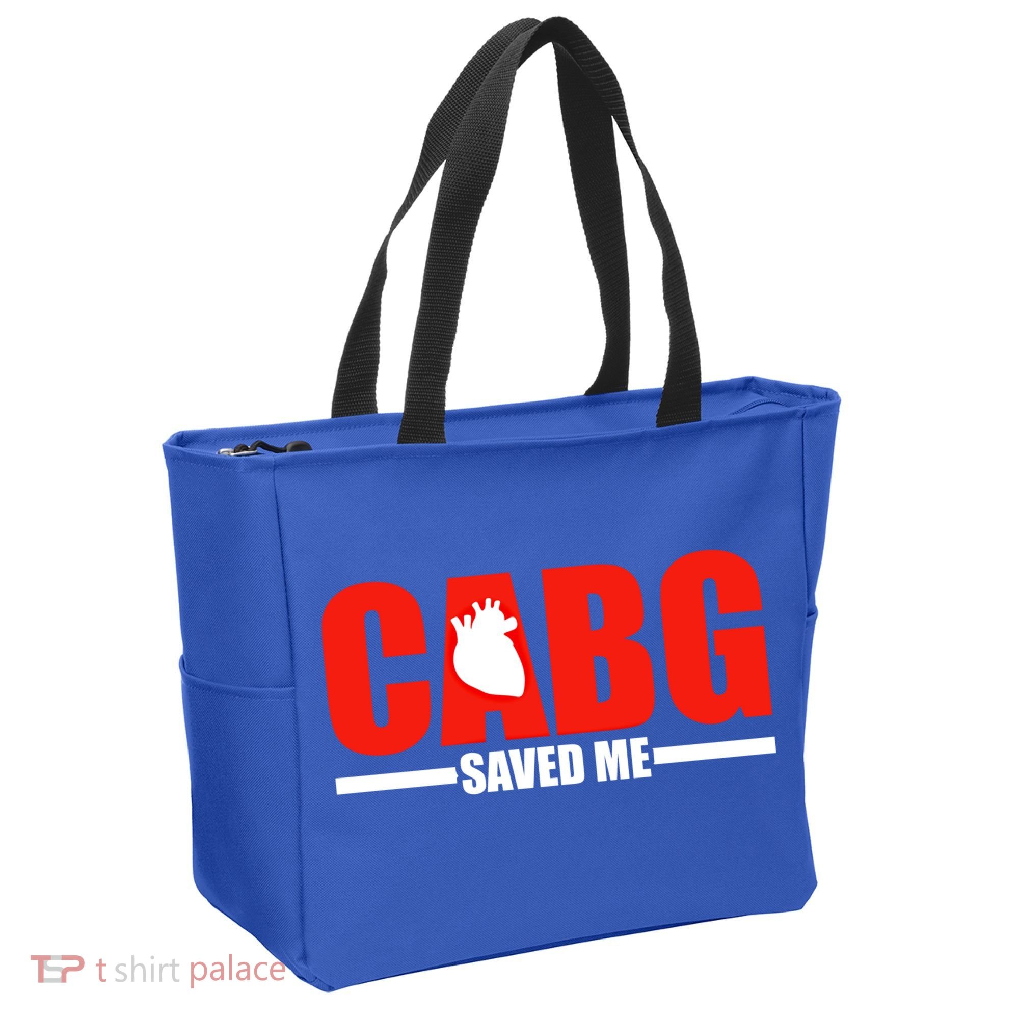 Open Heart Surgery Cabg Saved Me Cool Gift Tote Bag