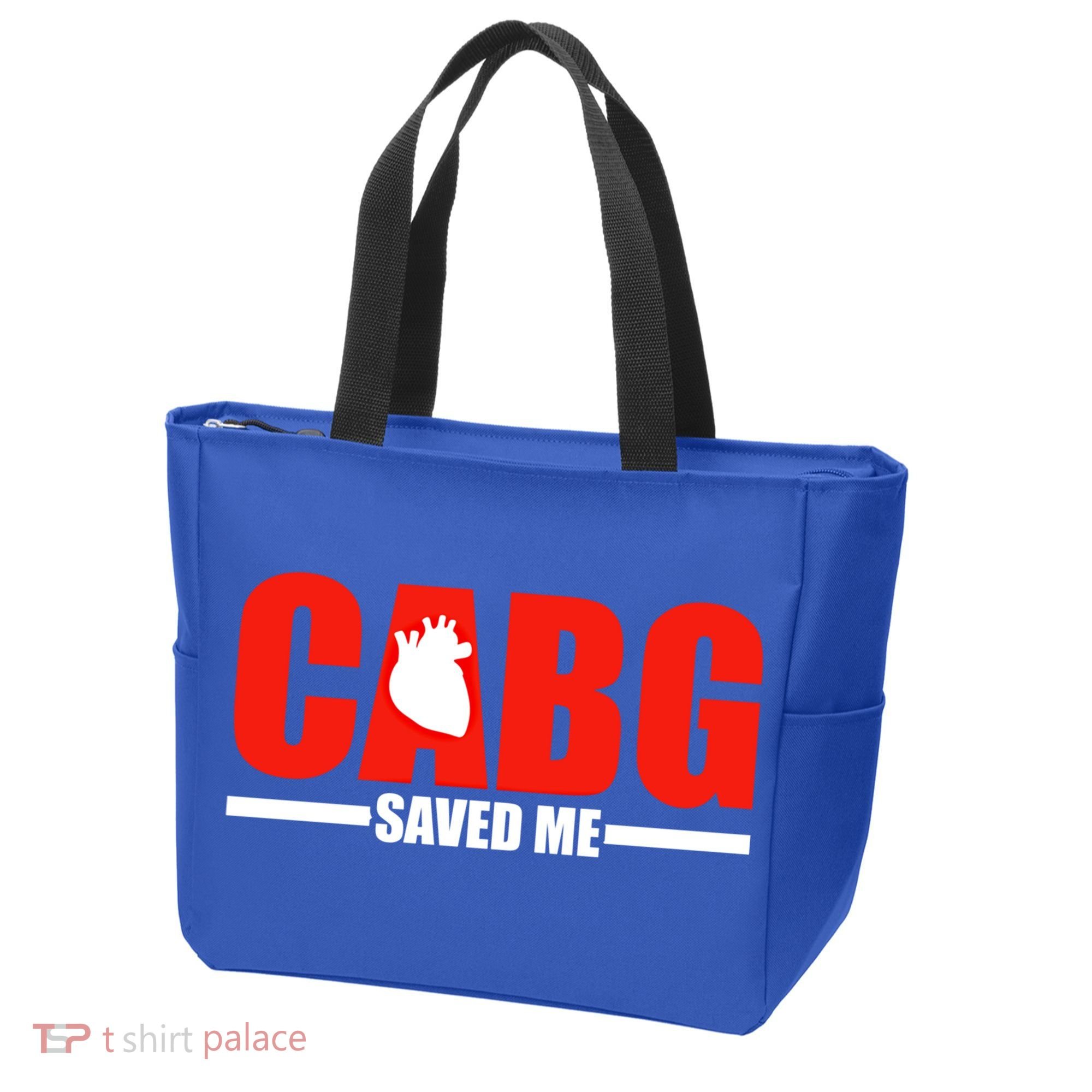 Open Heart Surgery Cabg Saved Me Cool Gift Tote Bag