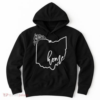 Ohio Home State I Love Ohio O.H.I.O State Map Hoodie